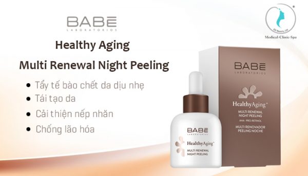 Serum tái tạo da ban đêm Babe Healthy Aging Multi Renewal Night Peeling