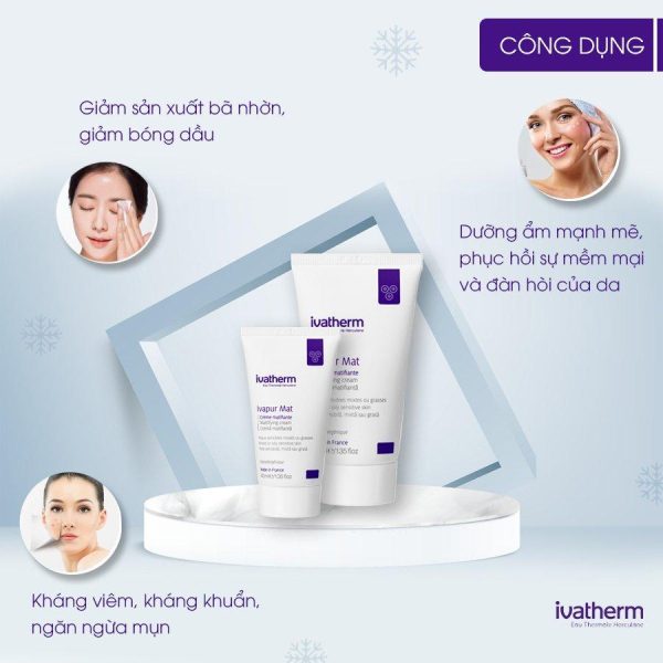 Kem D Ng Ki M D U Ivatherm Ivapur Mat Mattifying Cream Ml