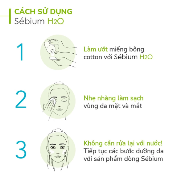 Tẩy trang Bioderma Sebium xanh lá cho da dầu - Hình ảnh 3
