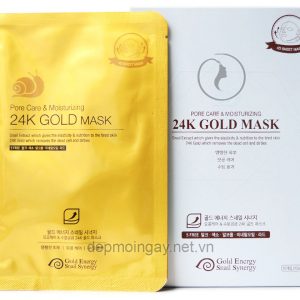 Hộp Mặt nạ vàng 24K dưỡng ẩm và se khít lỗ chân lông Gold Mask Pore Care Moisturizing (10 miếng)