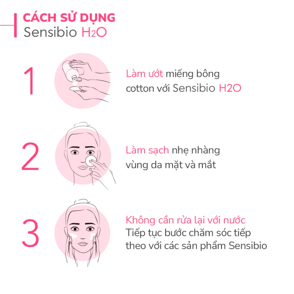 Tẩy trang Bioderma Sensibio hồng cho da nhạy cảm - Hình ảnh 3