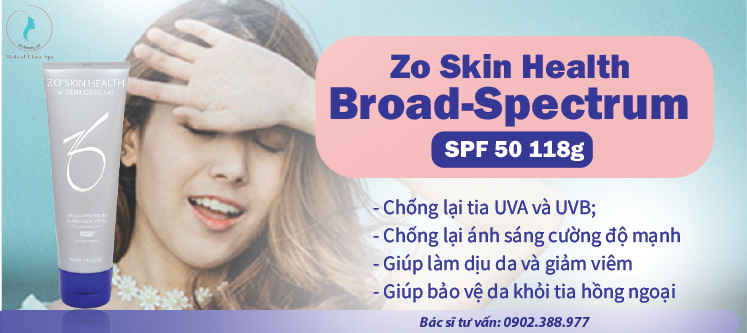 Công dụng của kem chống nắng Zo Skin Health Broad-Spectrum SPF 50
