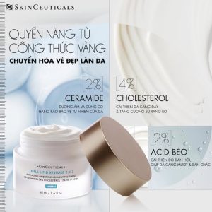 Thành phần kem dưỡng ẩm phục hồi da Skinceuticals Triple Lipid Restore 242