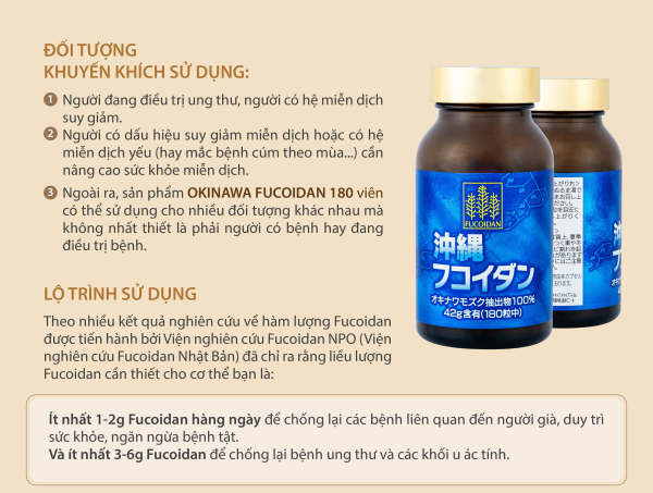 Viên uống hỗ trợ điều trị ung thư Nhật Fucoidan Okinawa Kanehide Bio 180 viên - Hình ảnh 4