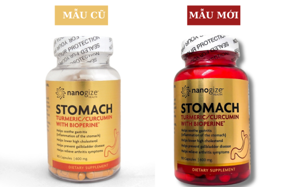 Viên uống hỗ trợ điều trị viêm loét dạ dày Nanogize Stomach ngăn ngừa bệnh túi mật của Mỹ 90 viên - Hình ảnh 2