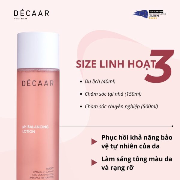 Dung dịch cân bằng Décaar pH Balancing Lotion - Hình ảnh 5