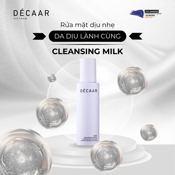 Sữa rửa mặt dịu nhẹ Décaar Cleansing Milk - Hình ảnh 3