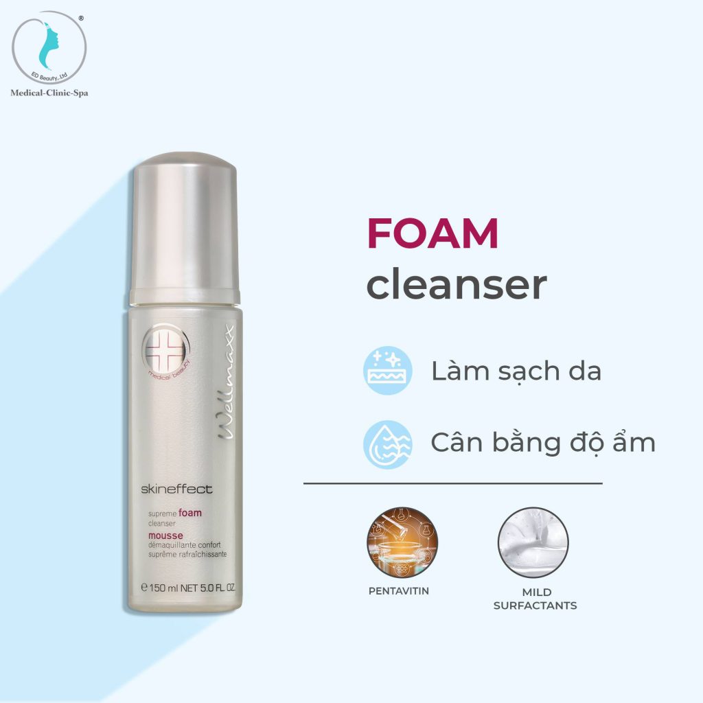 Sữa rửa mặt Skineffect Supreme Foam Cleanser dành cho da bị break out với BHA