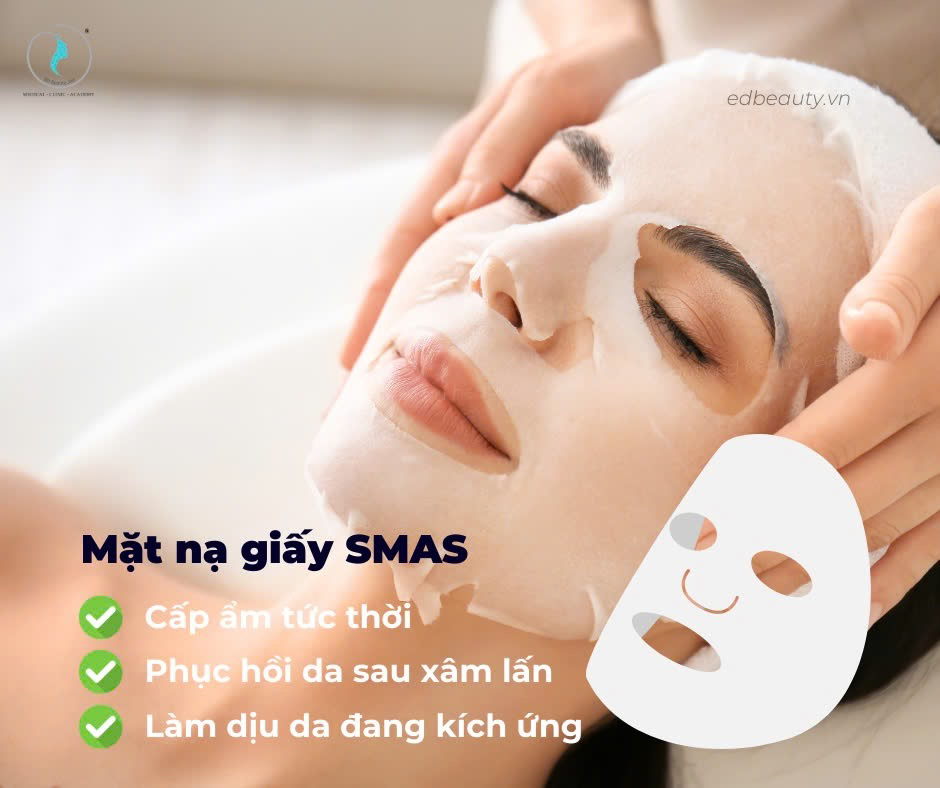 Công dụng của mặt nạ cấp ẩm và dịu da Smas Peptide Silk Mask