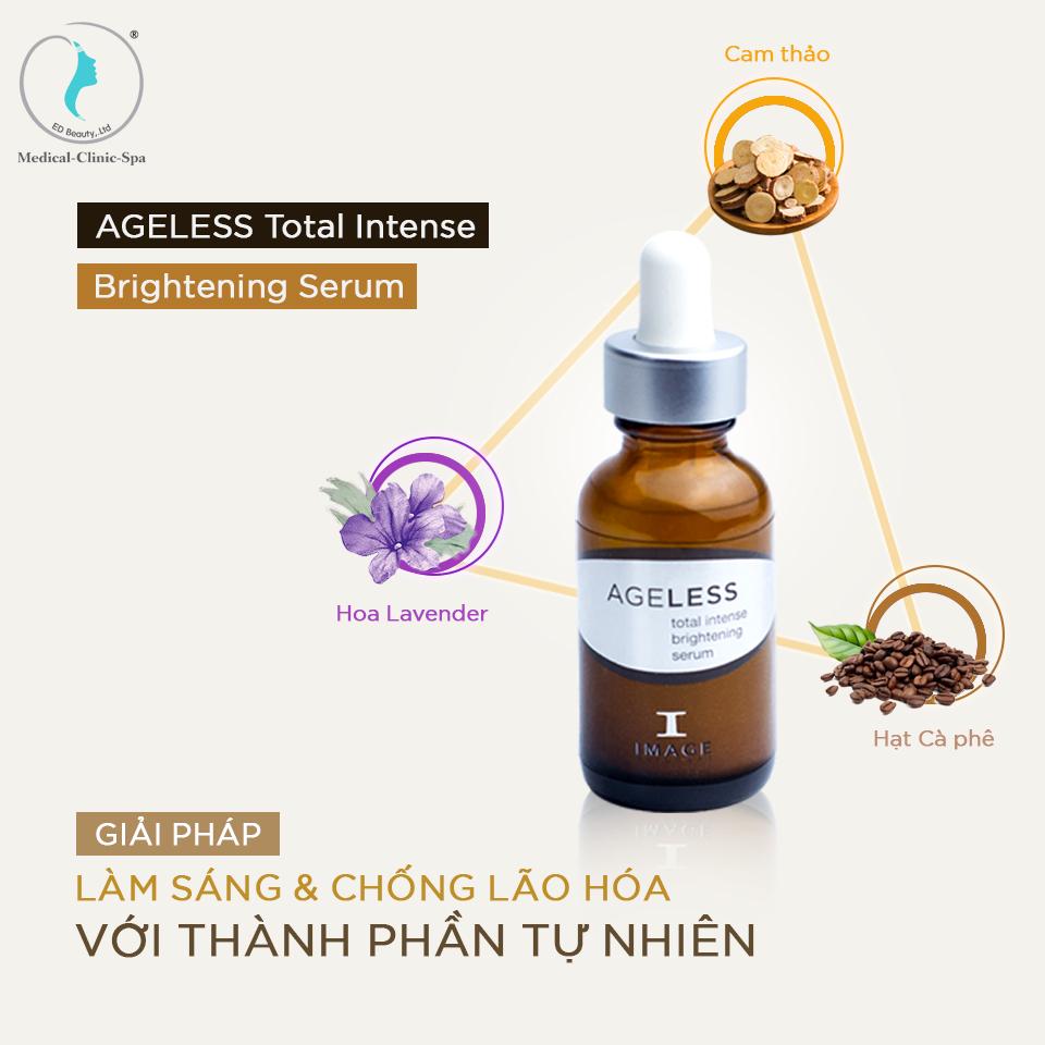 AGELESS Total Intense Brightening Serum chứa các thành phần tự nhiên