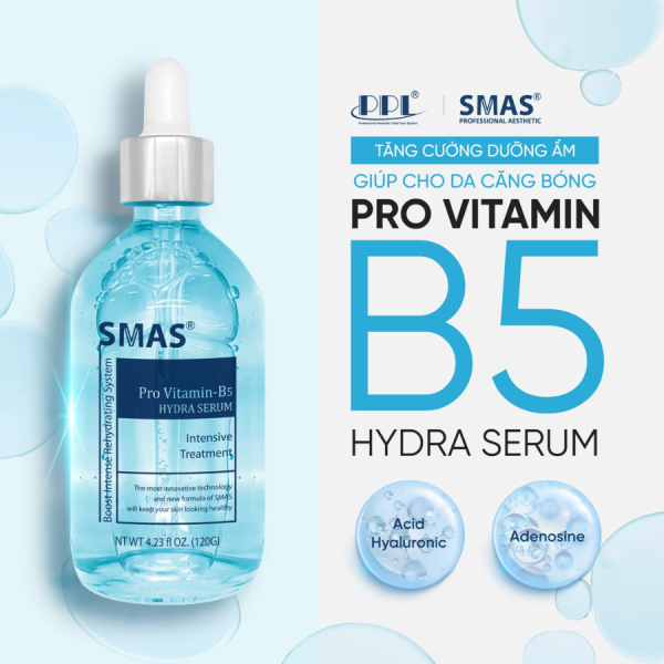 Serum cấp ẩm, phục hồi da SMAS Pro Vitamin B5 Hydra Serum - Hình ảnh 3