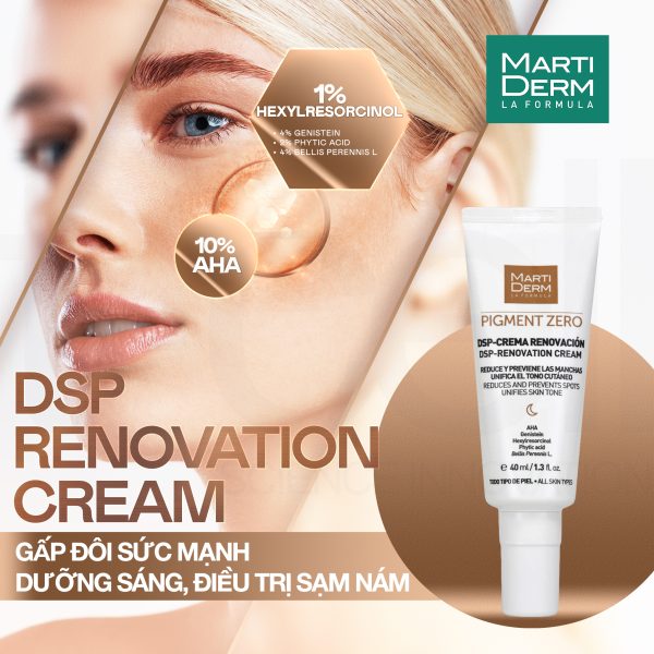 Kem điều trị nám ban đêm MartiDerm Pigment Zero DSP Renovation Cream - Hình ảnh 2