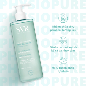 Công dụng của Gel rửa mặt SVR Physiopure Gelee Moussante