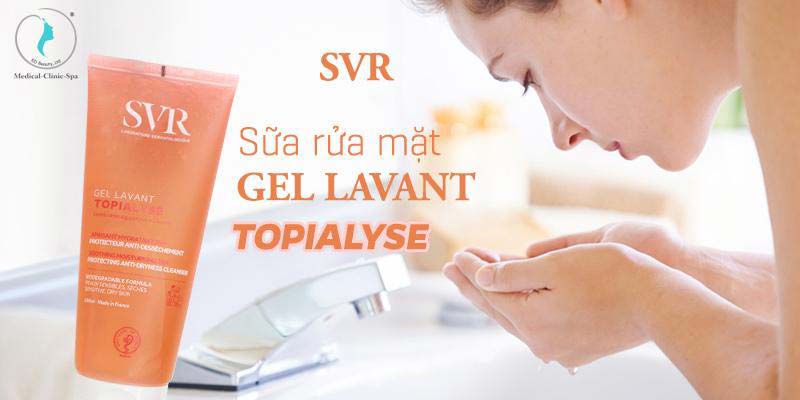 Gel rửa mặt SVR Topialyse Gel Lavant cho da khô sần ngứa