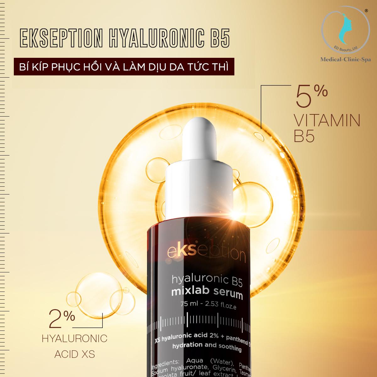 Serum Ekseption Hyaluronic B5 - Bí kíp phục hồi và làm dịu da tức thì