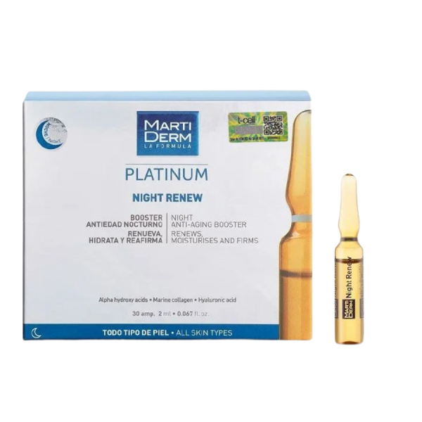 Tinh chất dưỡng da ban đêm MartiDerm Platinum Night Renew Ampoule