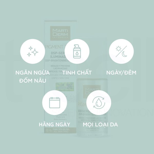Tinh chất sáng da mờ thâm MartiDerm Pigment Zero DSP Serum Illuminator - Hình ảnh 5