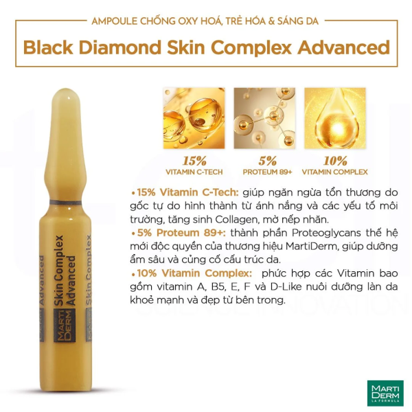 Tinh chất chống lão hóa MartiDerm Black Diamond Skin Complex + - Hình ảnh 2