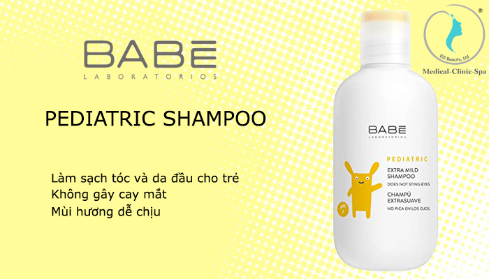 Công dụng của  dầu gội không cay mắt cho bé Babe Pediatric Extra Mild Shampoo
