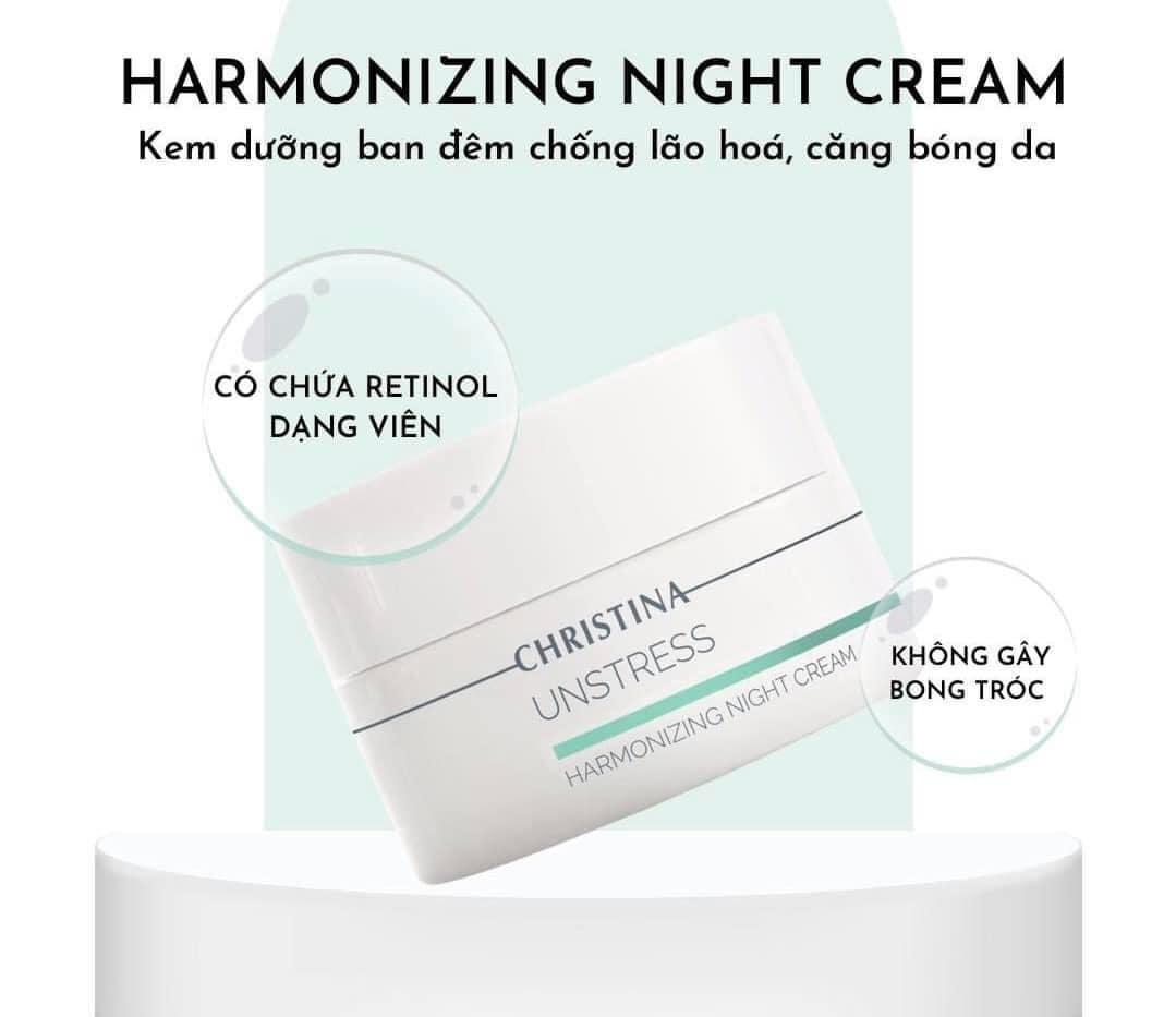 Christina Unstress Harmonizing Night Cream - Kem Tái Tạo Và Làm Sáng Da Ban Đêm