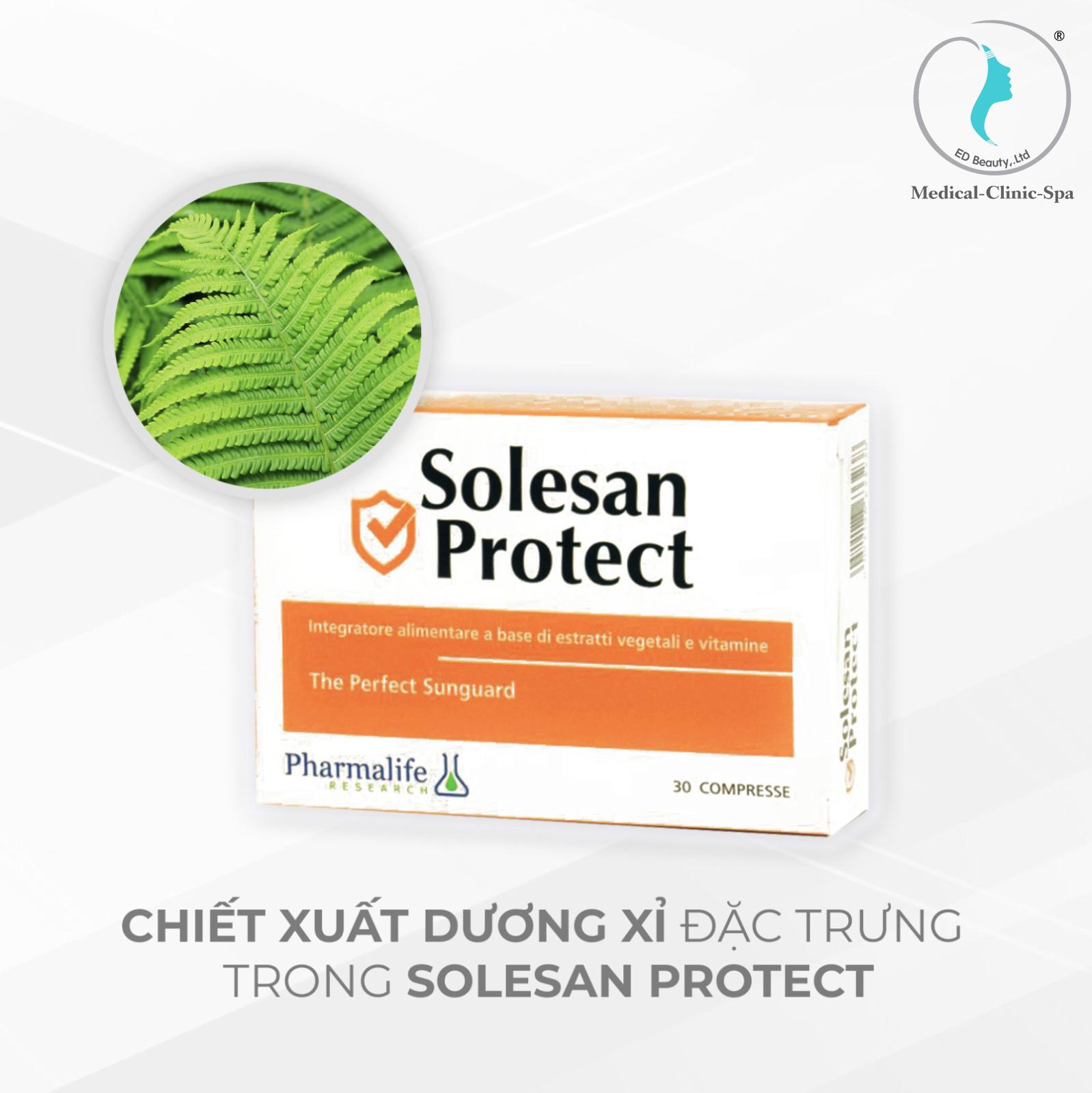 Viên uống Pharmalife Solesan Protect chứa chiết xuất dương xỉ