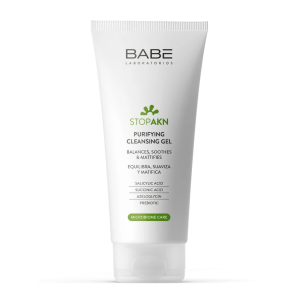 Sữa rửa mặt cho da dầu mụn Babe Stop AKN Purifying Cleansing Gel