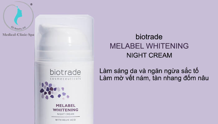 Tác dụng của Biotrade Melabel Whitening Night Cream
