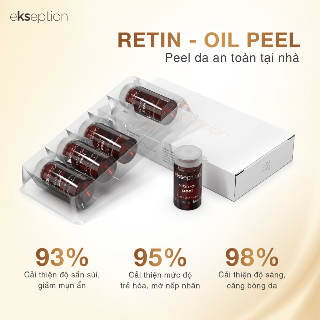 Hiệu quả của Ekseption Retin-Oil Peel mang lại cho làn da