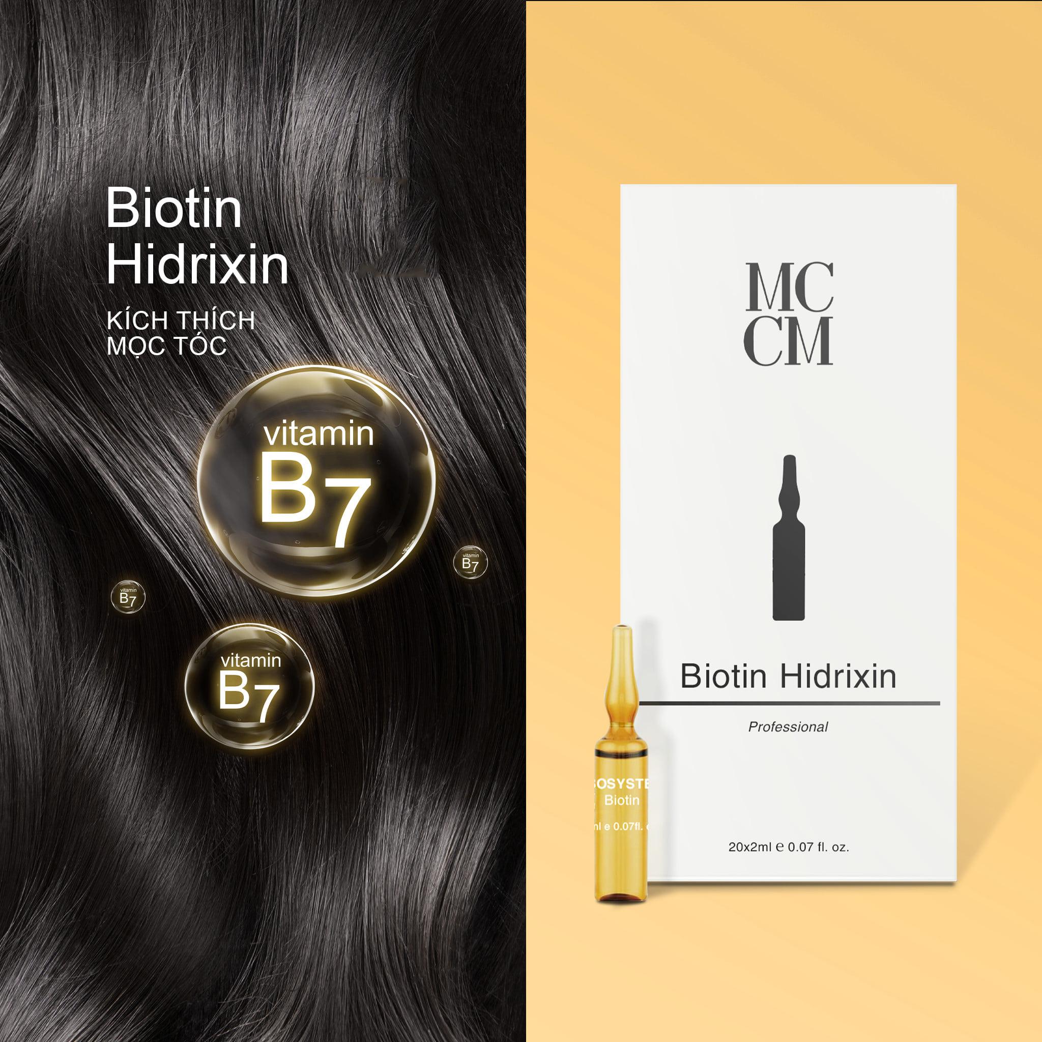 Tinh chất kích thích mọc tóc MCCM Biotin Hidrixin