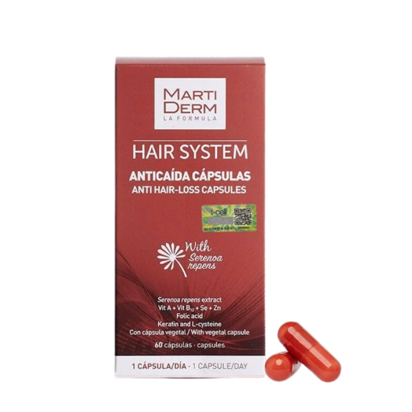 Viên uống giảm rụng tóc Martiderm Hair System Anti Hair-Loss Capsules