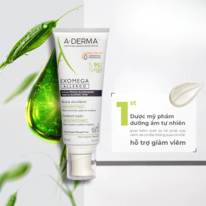 Kem dưỡng ẩm cho da khô viêm da dễ dị ứng A-Derma Exomega Allergo Emollient Balm