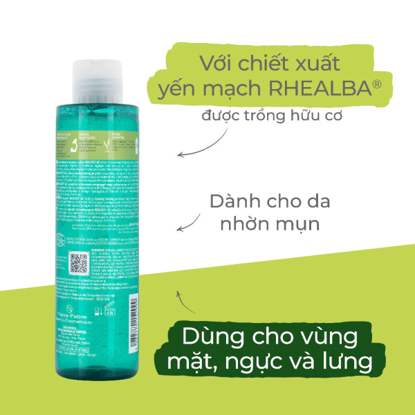 Sữa rửa mặt cho da dầu, mụn và nhạy cảm A-Derma Phys-AC Purifying Foaming Gel - Hình ảnh 8