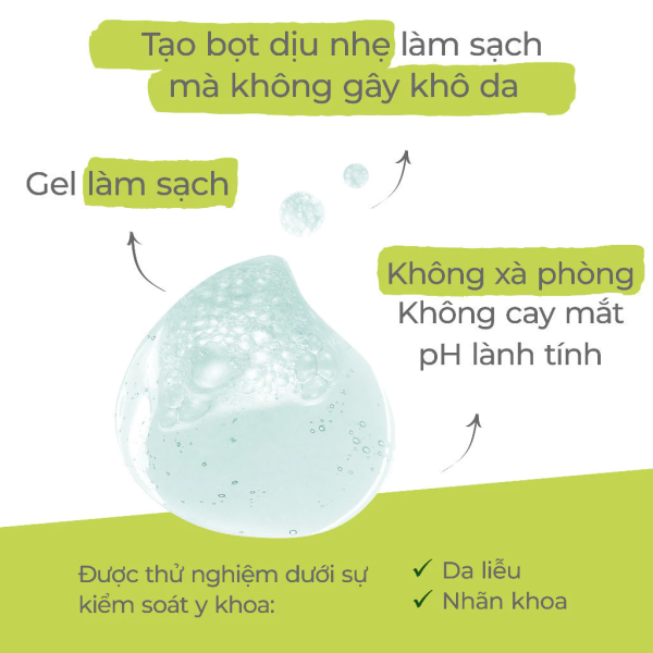 Sữa rửa mặt cho da dầu, mụn và nhạy cảm A-Derma Phys-AC Purifying Foaming Gel - Hình ảnh 7
