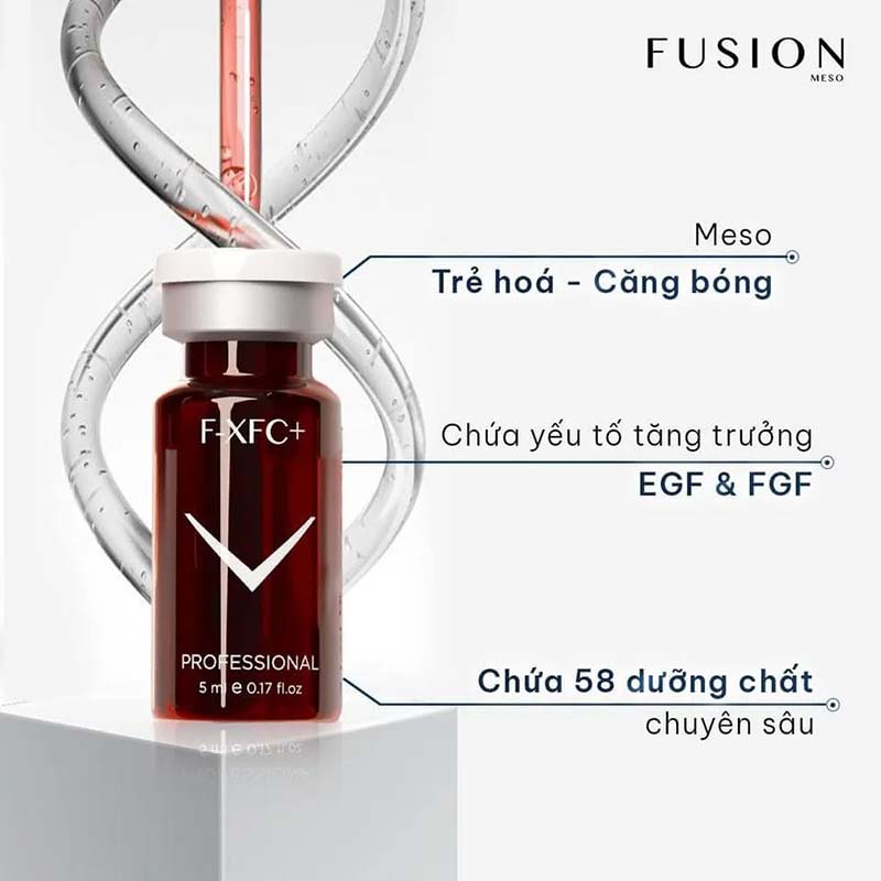Fusion Meso F-XFC+ tái tạo, trẻ hóa da toàn diện