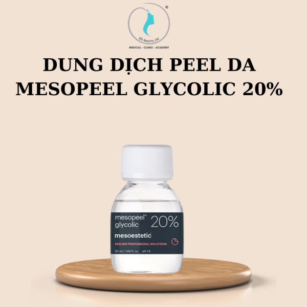 Mesoestetic Mesopeel Glycolic 20% được dùng cho làn da lão hóa giai đoạn 1