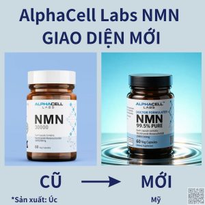 Thực phẩm bổ sung Nicotinamide Mononucleotide AlphaCell Labs NMN 500mg