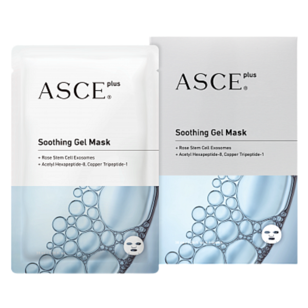 ASCE Plus Soothing Gel Mask - Mặt Nạ Phục Hồi Da Công Nghệ Exosome Giúp Giảm Da Nhạy Cảm/Viêm (Hộp 3 miếng)