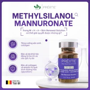 (Hoạt chất METHYLSILANOL MANNURONATE có trong sản phẩm)