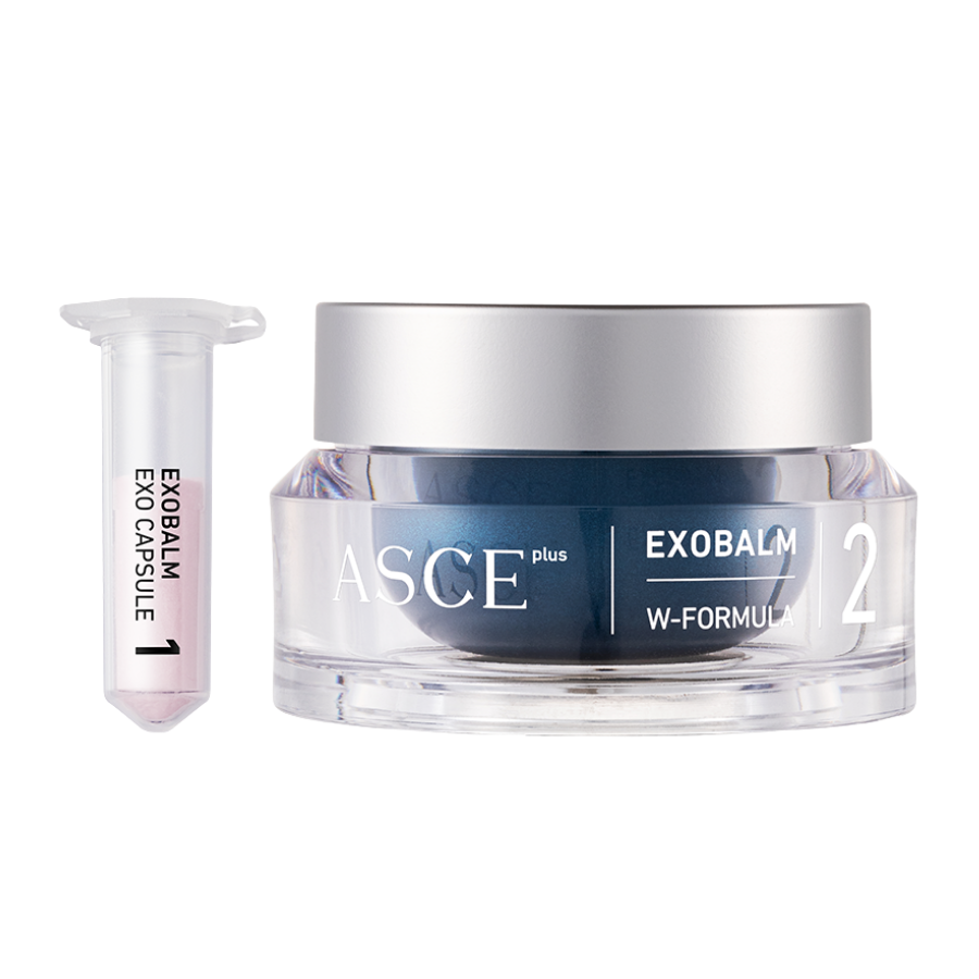 ASCE+ AXOBALM - Kit 2 Sản Phẩm Kem Dưỡng W-FORMULA & Bột Tái Tạo Da EXO CAPSULE Cấp Ẩm, Làm Dịu, Kháng Viêm & Giảm Thâm