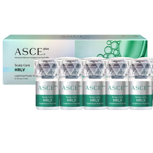 ASCE Plus HRLV - Hộp 5 Sets Giải Pháp Exosome Chăm Sóc Chuyên Nghiệp Cho Tóc & Da Đầu