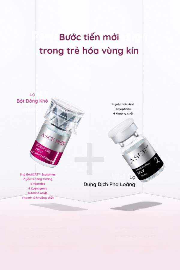 ASCE Plus IRLV - Hộp 5 Sets Trẻ Hóa & Khôi Phục Sức Khỏe Vùng Kín - Hình ảnh 4
