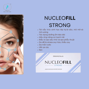 (NUCLEOFILL Strong thích hợp để điều trị chữa bệnh trong trường hợp lão hóa rõ ràng, khi da có độ nhám nổi bật và khối cơ lỏng lẻo.)