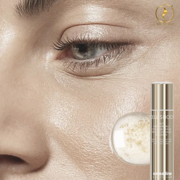 Serum chống nhăn vùng mắt Swissline CS 360 Anti Wrinkle Eye Zone Serum Tripple Collagen Infusion - Hình ảnh 4
