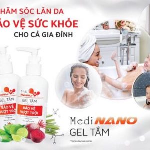 Gel tắm bảo vệ và nuôi dưỡng da Mediworld Gel tắm MediNano