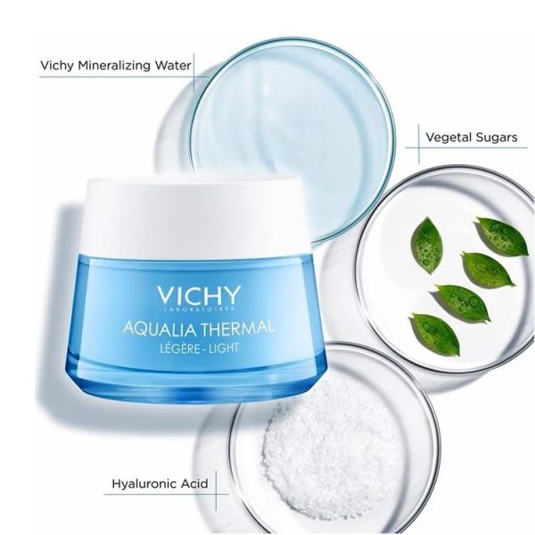 Kem dưỡng ẩm cấp nước cho da Vichy Aqualia Thermal Rehydrating Cream - Light - Hình ảnh 3