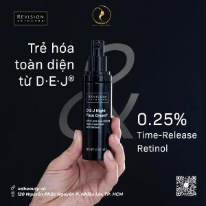 Kem dưỡng làm giảm nếp nhăn cho da Revision Skincare D-E-J Night Face Cream