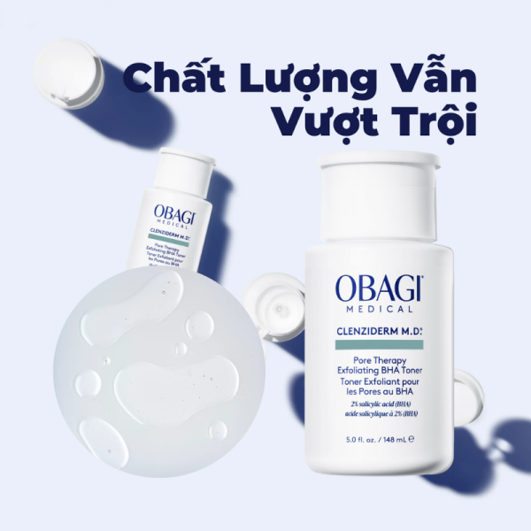 Toner tẩy tế bào chết, làm sạch mụn Obagi Clenziderm M.D. Exfoliating BHA Toner - Hình ảnh 4