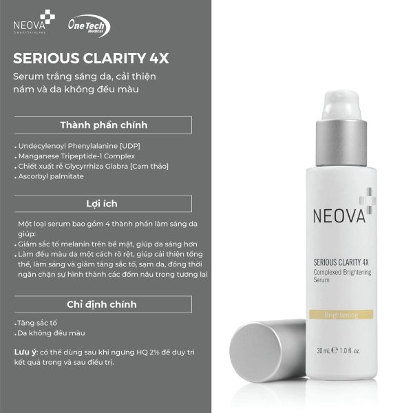 Serum giảm thâm nám, sáng da Neova Serious Clarity 4x - Hình ảnh 7
