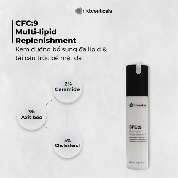 Kem dưỡng tái tạo và phục hồi da Md:Ceuticals CFC:9 Multi-Lipid Replenishment - Hình ảnh 4