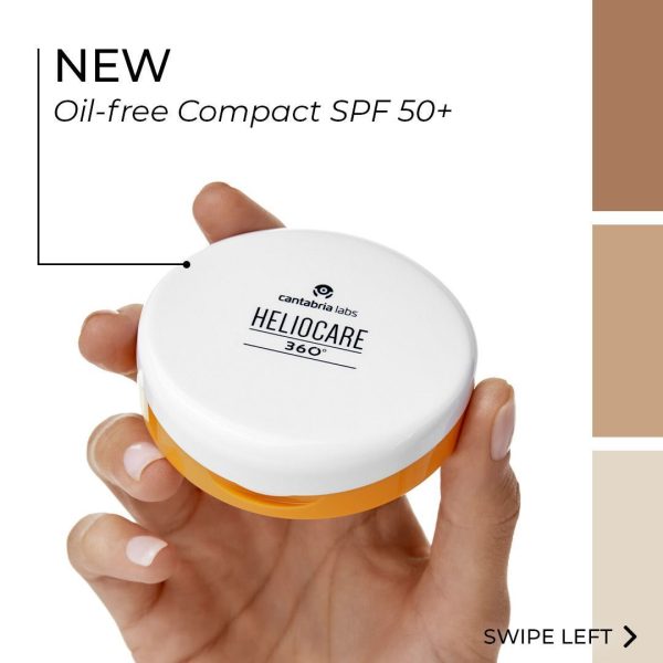 Phấn nền chống nắng tệp màu da Heliocare 360º Oil-Free Compact SPF 50+ - Hình ảnh 3